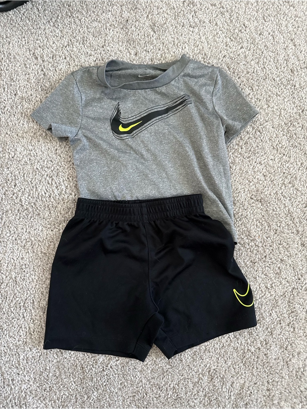 Nike Black Shorts with White Swoosh
